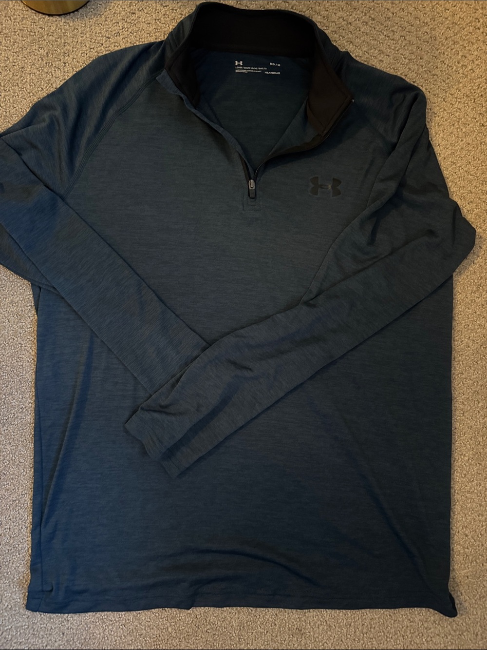 Under Armour Men’s HeatGear Loose Fit Performance Shirt - Navy Blue